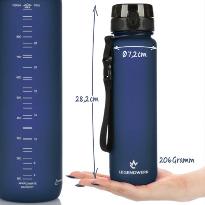 Wasserflasche für Sport, Fitness