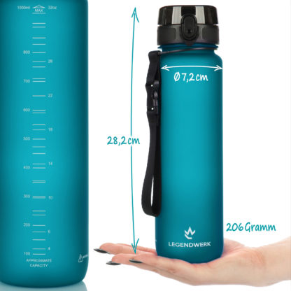 Wasserflasche für Sport, Fitness